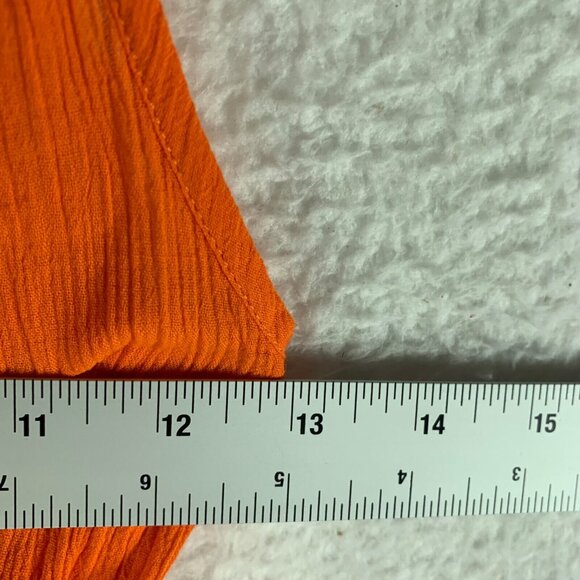 Sanctuary Women's Bow Front Keyhole Cotton Cover-Up Dress Tangerine Size XS NWT - Picture 7 of 11